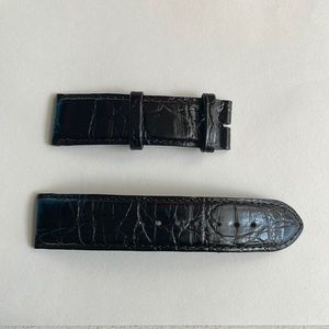 New watch leather belt black